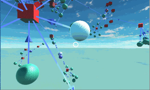 Bitcoin transactions in 3D